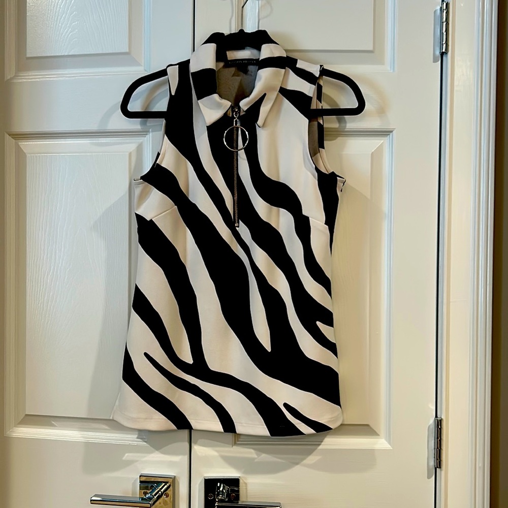 Zebra tunic top